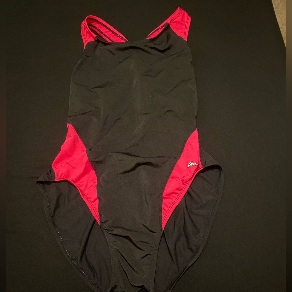 Dolfin Black/Hot Pink One Piece Swimsuit 40